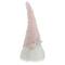 16" Pink & White Easter Gnome Head with Blue Flower